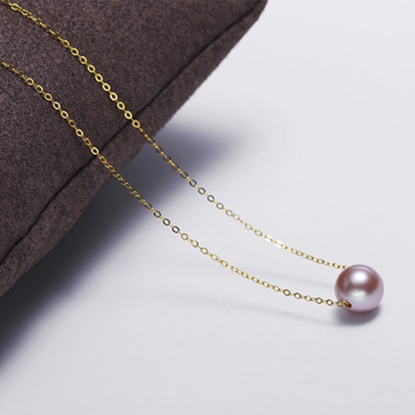 Dây chuyền vàng 18k ngọc trai thật 7-7.5mm Mie