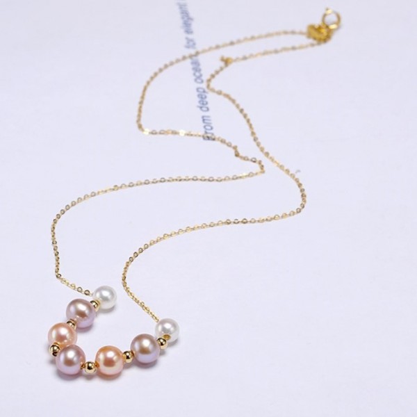Dây chuyền vàng 18k ngọc trai thật Koi