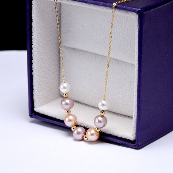 Dây chuyền vàng 18k ngọc trai thật Koi