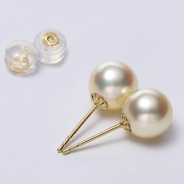 Bông tai vàng 18k ngọc trai biển Akoya 5-7,5mm Angel