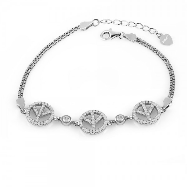 Lắc tay bạc Lucky Love   1