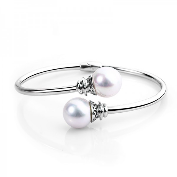 Lắc tay bạc Ely Pearl 1