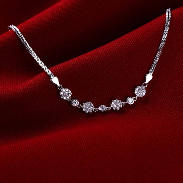 Lắc tay bạc Flower Chain 2