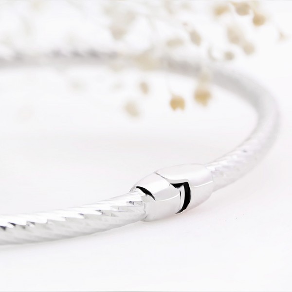 Lắc tay bạc Nice Flower Pearl -2