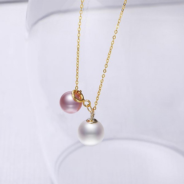 Lắc tay vàng 18k ngọc trai thật 6.5-8.5mm Sisa
