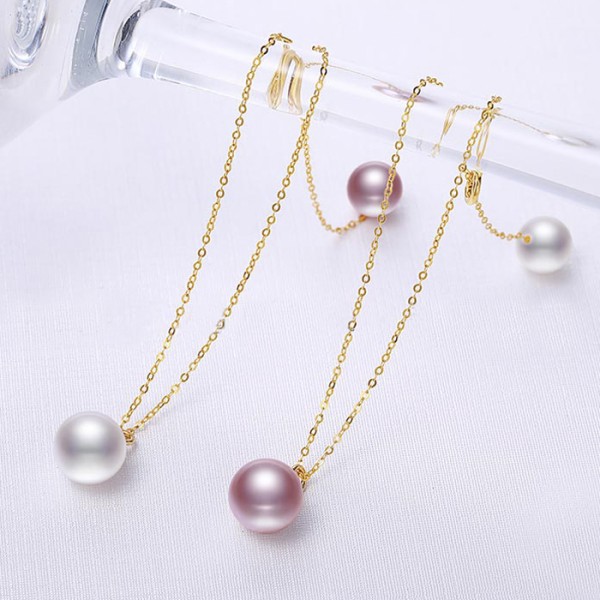 Lắc tay vàng 18k ngọc trai thật 6.5-8.5mm Sisa