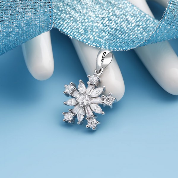 Mặt dây chuyền bạc Alidian Flower 2