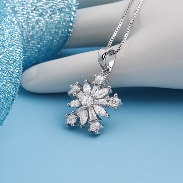 Mặt dây chuyền bạc Alidian Flower 3