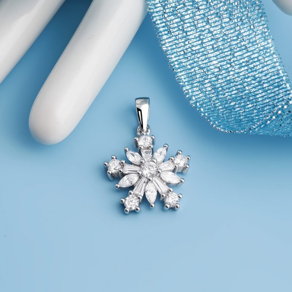 Mặt dây chuyền bạc Alidian Flower 4