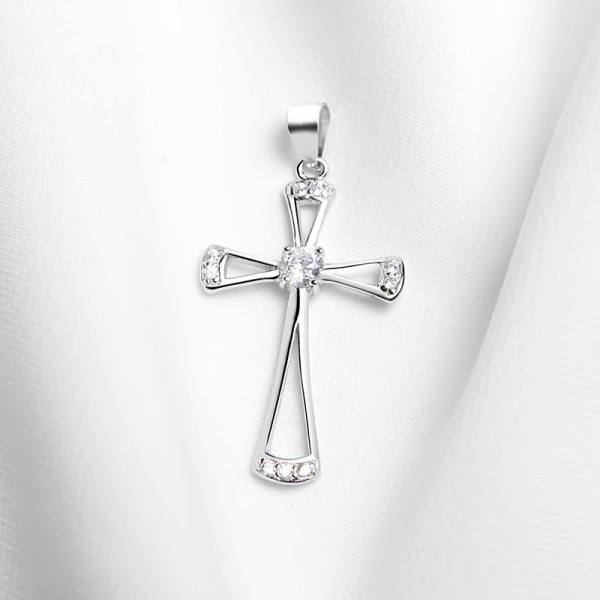 Mặt dây chuyền bạc Beautiful Cross 2