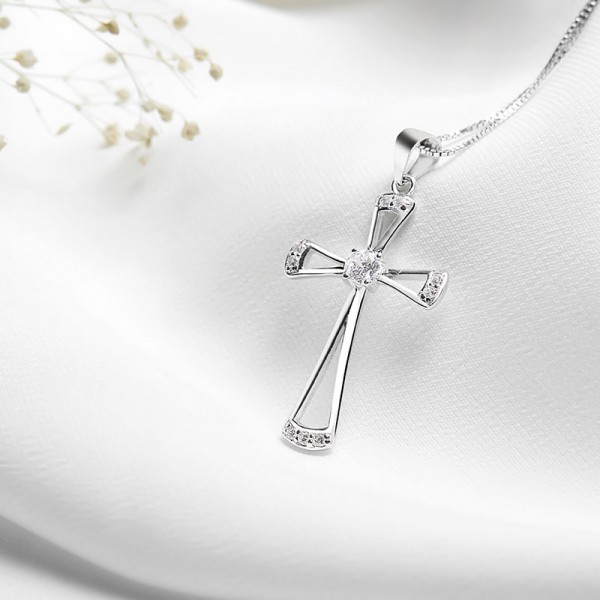 Mặt dây chuyền bạc Beautiful Cross 3