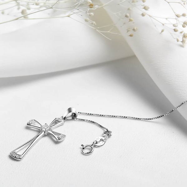 Mặt dây chuyền bạc Beautiful Cross 4
