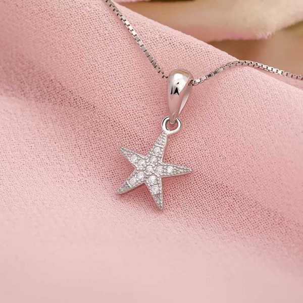 Mặt dây chuyền bạc Beauty Starfish 3