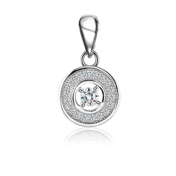 Mặt dây chuyền bạc Charm Circle 1