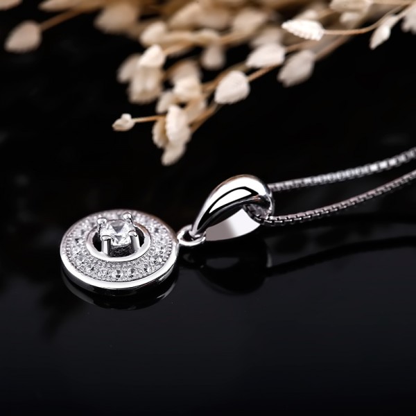 Mặt dây chuyền bạc Charm Circle 3