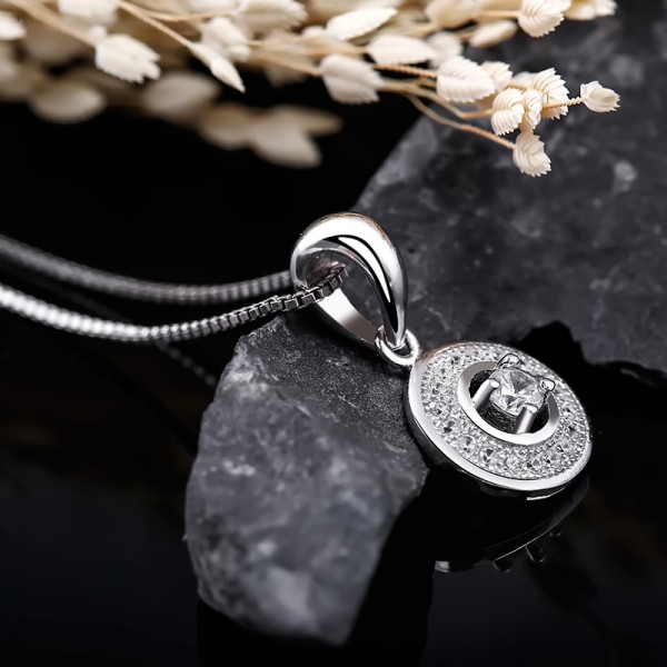 Mặt dây chuyền bạc Charm Circle 4