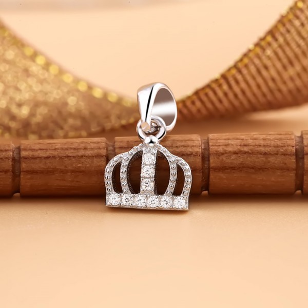 Mặt dây chuyền bạc Crown For King 2