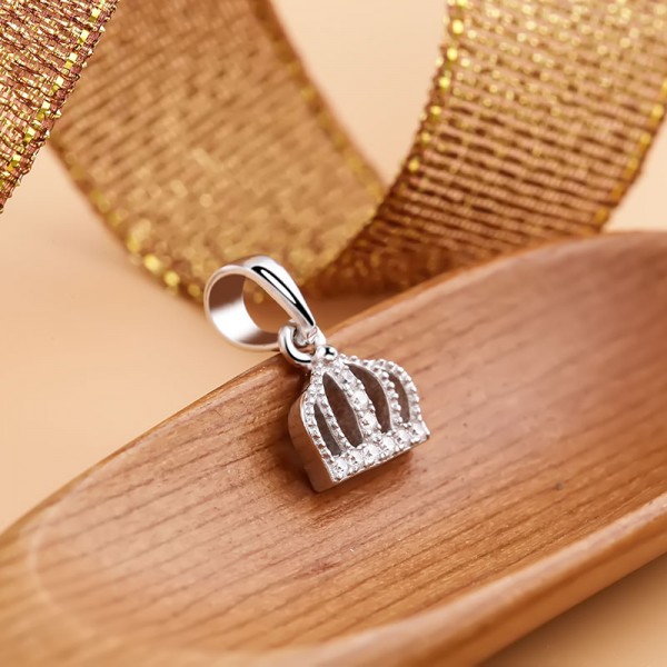 Mặt dây chuyền bạc Crown For King 4