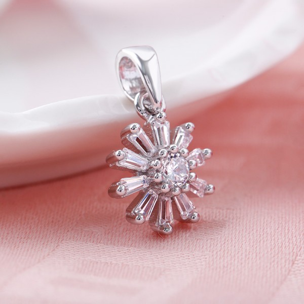 Mặt dây chuyền bạc Dandelion Flower 3