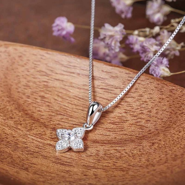 Mặt dây chuyền bạc Dani Flower 3