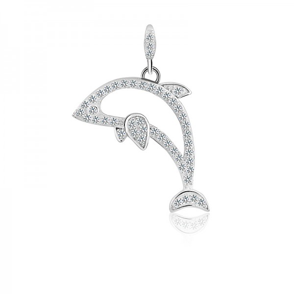 Mặt dây chuyền bạc Dolphin 1
