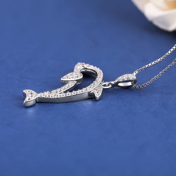 Mặt dây chuyền bạc Dolphin 3