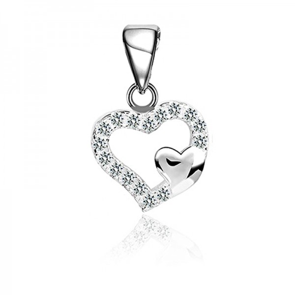 Mặt dây chuyền bạc Eddsel Heart 1