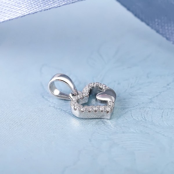 Mặt dây chuyền bạc Eddsel Heart 4