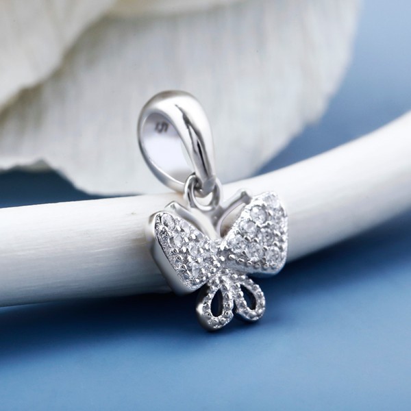 Mặt dây chuyền bạc Gem Butterfly 3
