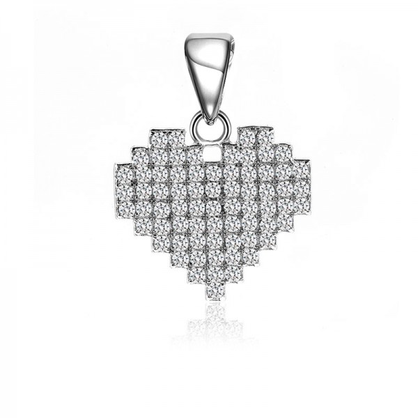 Mặt dây chuyền bạc Heartbeat 1