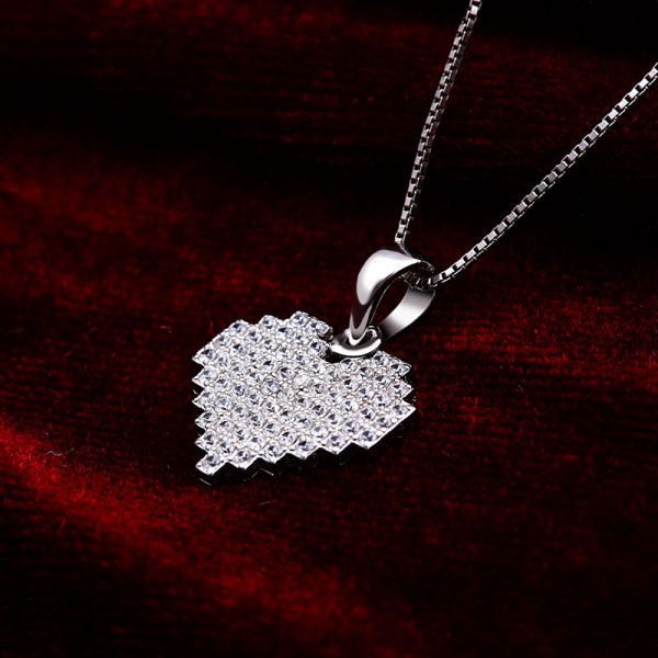 Mặt dây chuyền bạc Heartbeat 4
