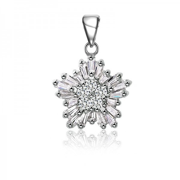 Mặt dây chuyền bạc Jess Flower 1