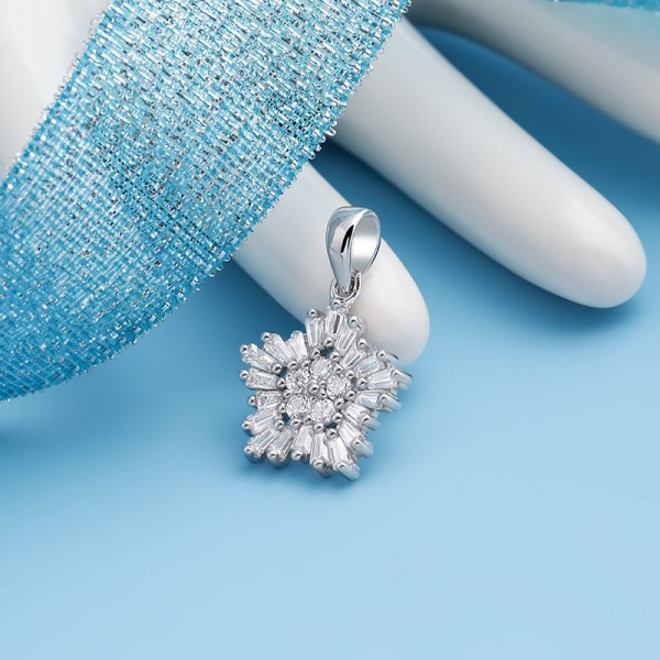 Mặt dây chuyền bạc Jess Flower 2