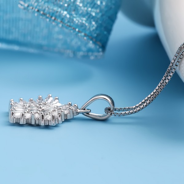 Mặt dây chuyền bạc Jess Flower 3