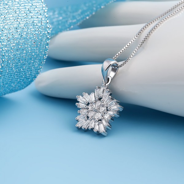 Mặt dây chuyền bạc Jess Flower 4