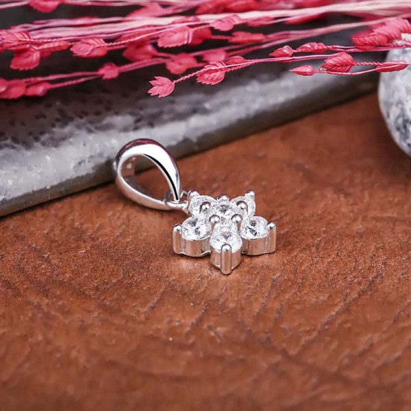Mặt dây chuyền bạc Kelsey Flower 2