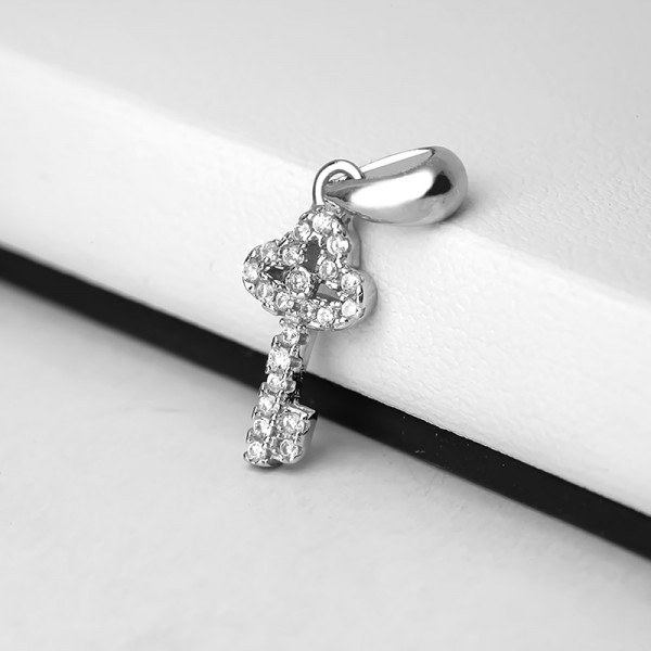Mặt dây chuyền bạc Key Love 2