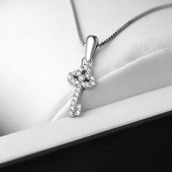 Mặt dây chuyền bạc Key Love 3