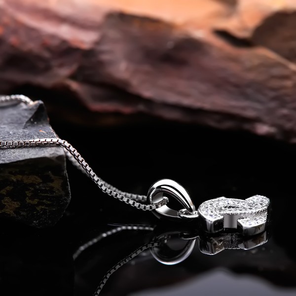 Mặt dây chuyền bạc Love Curves 4