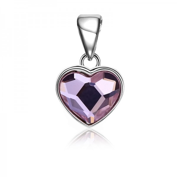 Mặt dây chuyền bạc Purple Heart 1