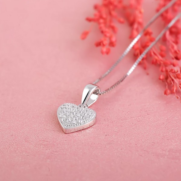 Mặt dây chuyền bạc The Simple Heart 3