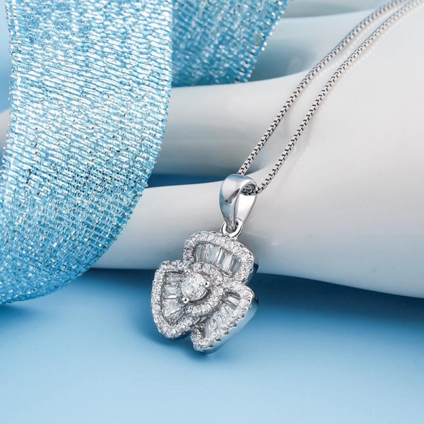 Mặt dây chuyền bạc Zane Flower 3