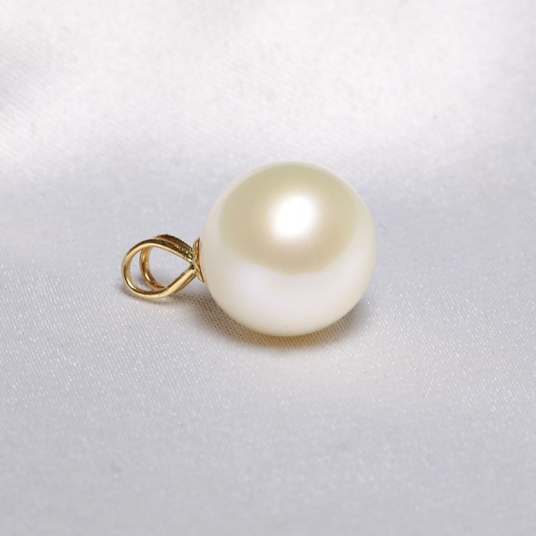 Mặt dây chuyền vàng 18k ngọc trai thật 10-11mm Duno