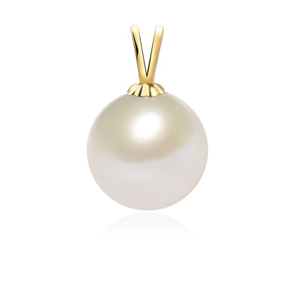 Mặt dây chuyền vàng 18k ngọc trai thật 10-11mm Duno