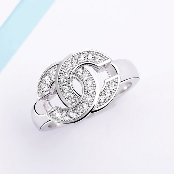 Nhẫn bạc Chanel 4