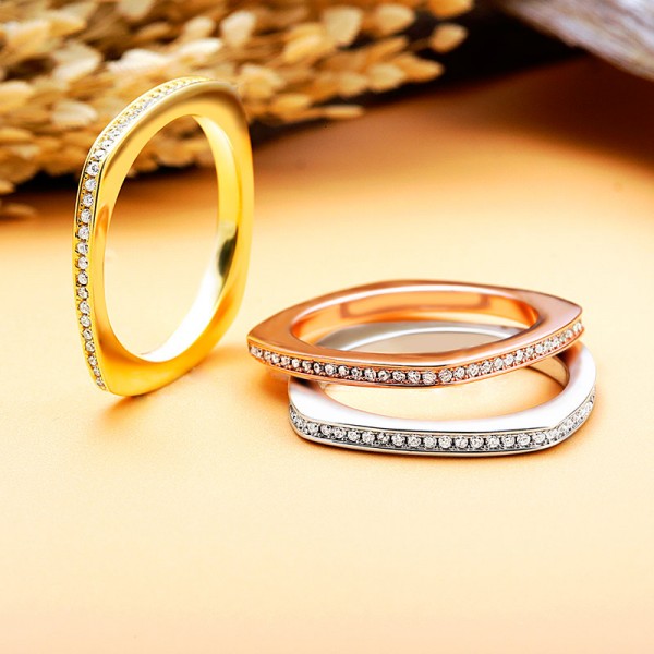 Nhẫn bạc Color Love 2