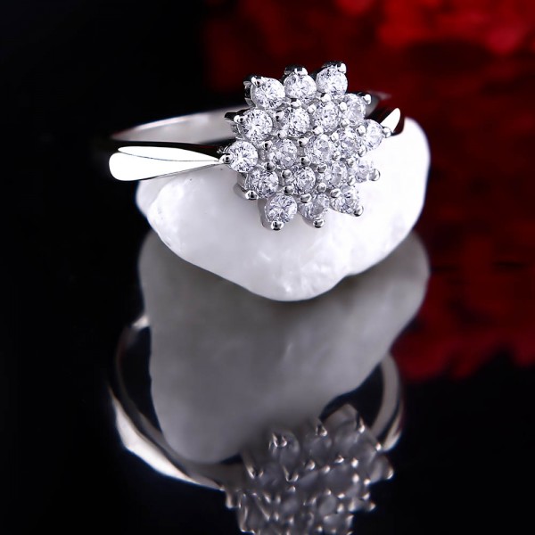 Nhẫn bạc Love Flowers 2