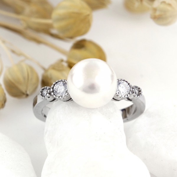 Nhẫn bạc Love Pearl 2