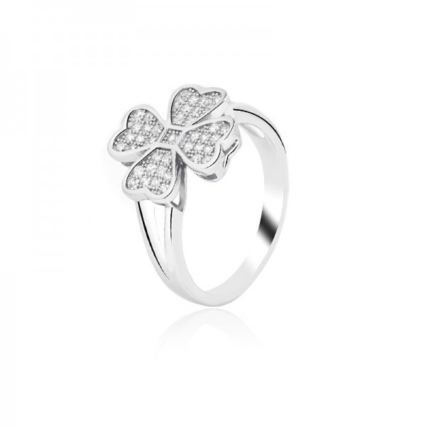 Nhẫn bạc Lucky In Flower 1