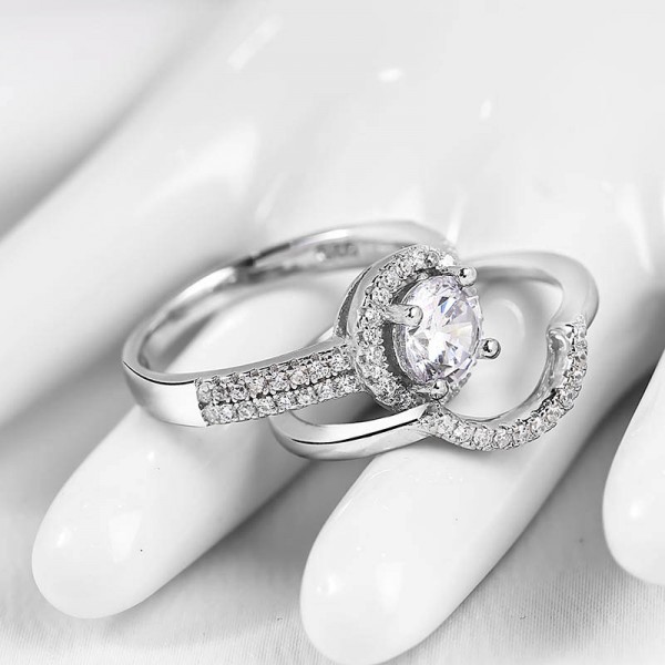 Nhẫn bạc Luxury Couple 2